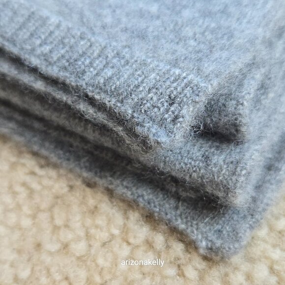 NWOT Zara Cashmere Scarf Grey Wrap Oversized - Picture 14 of 15